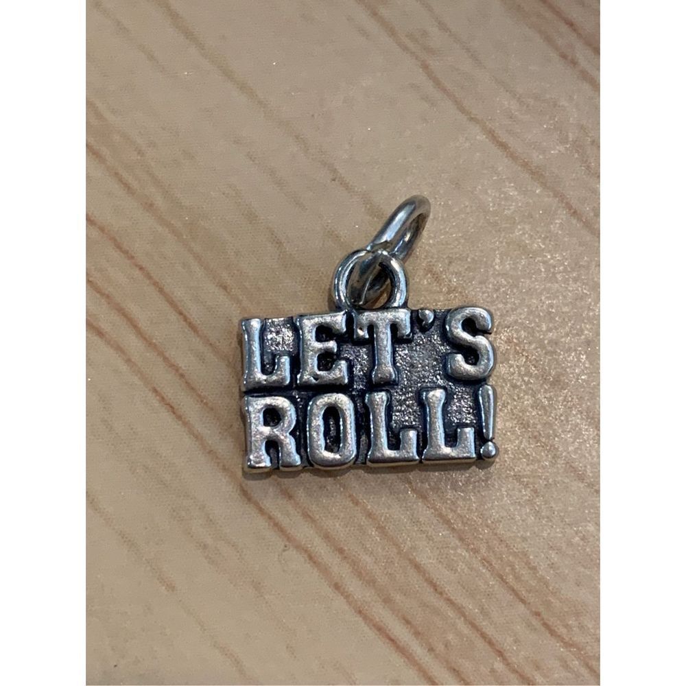 925 Let’s Roll Saying Sterling Silver Jewelry Charm